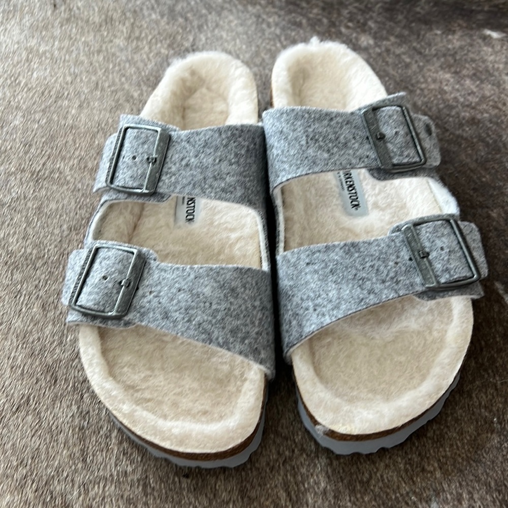 Arizona Double Wool Birkenstocks